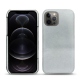 Apple iPhone 12 Pro Max leather cover - Platinium ( Pantone 877C ) 
