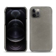 Custodia in pelle Apple iPhone 12 Pro Max - Acier vintage ( Pantone 403C ) 