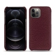 Lederschutzhülle Apple iPhone 12 Pro Max - Lie de vin ( Pantone 5115C ) 