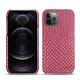 Lederschutzhülle Apple iPhone 12 Pro Max - Serpent ciclamino