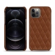 Custodia in pelle Apple iPhone 12 Pro Max - Marron - Couture ( Nappa - Pantone 1615C ) 