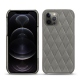 レザーケース Apple iPhone 12 Pro Max - Acier vintage - Couture