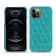 レザーケース Apple iPhone 12 Pro Max - Bleu fluo - Couture