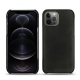 レザーケース Apple iPhone 12 Pro Max - Negre poudro