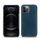 Apple iPhone 12 Pro Max leather cover - Blu mediterran
