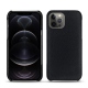 Apple iPhone 12 Pro Max leather cover - Noir élégant