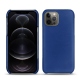 Custodia in pelle Apple iPhone 12 Pro - Bleu océan ( Nappa - Pantone 293C ) 