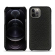 가죽 커버 Apple iPhone 12 Pro - Ebène ( Sleek P C12 - Black ) 