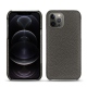 Apple iPhone 12 Pro leather cover - Anthracite ( Pantone 424C ) 