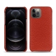가죽 커버 Apple iPhone 12 Pro - Papaye ( Pantone 180C ) 