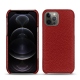 가죽 커버 Apple iPhone 12 Pro - Tomate ( Pantone 187C ) 