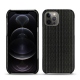 Coque cuir Apple iPhone 12 Pro - Abaca nero