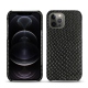 Apple iPhone 12 Pro leather cover - Serpent nero