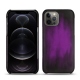 Apple iPhone 12 Pro leather cover - Violet Patine