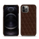 Apple iPhone 12 Pro leather cover - Châtaigne - Couture ( Pantone 476C ) 
