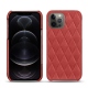 Custodia in pelle Apple iPhone 12 Pro - Cerise vintage - Couture