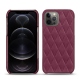 Custodia in pelle Apple iPhone 12 Pro - Prune vintage - Couture