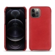 가죽 커버 Apple iPhone 12 Pro - Rouge troupelenc