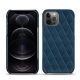 Apple iPhone 12 Pro leather cover - Blu mediterran - Couture
