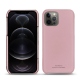 Custodia in pelle Apple iPhone 12 Pro - Rose PU