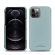 가죽 커버 Apple iPhone 12 Pro - Bleu Ciel PU