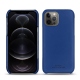 Custodia in pelle Apple iPhone 12 Pro - Bleu Océan PU