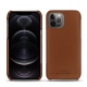 가죽 커버 Apple iPhone 12 Pro - Marron PU