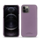 Custodia in pelle Apple iPhone 12 Pro - Lilas PU