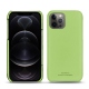 가죽 커버 Apple iPhone 12 Pro - Vert olive PU