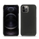 가죽 커버 Apple iPhone 12 Pro - Noir PU