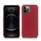 가죽 커버 Apple iPhone 12 Pro - Rouge passion