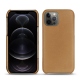 가죽 커버 Apple iPhone 12 Pro - Beige Veggie