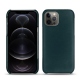 Apple iPhone 12 Pro leather cover - Bleu Veggie