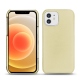 Funda de piel Apple iPhone 12 mini - Beige ( Nappa - Pantone 7502C ) 