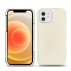 Lederschutzhülle Apple iPhone 12 mini - Blanc (  Nappa - White ) 