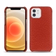 Lederschutzhülle Apple iPhone 12 mini - Papaye ( Pantone 180C ) 