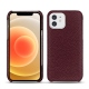 Lederschutzhülle Apple iPhone 12 mini - Lie de vin ( Pantone 5115C ) 