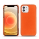 レザーケース Apple iPhone 12 mini - Orange fluo
