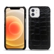 レザーケース Apple iPhone 12 mini - Crocodile nero