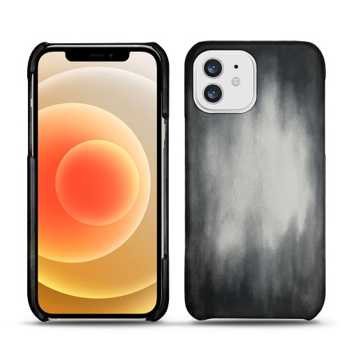 Apple iPhone 12 mini用のレザーケースGris Patine