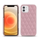 レザーケース Apple iPhone 12 mini - Rose - Couture ( Nappa - Pantone 2365C ) 