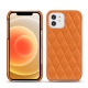 Custodia in pelle Apple iPhone 12 mini - Orange - Couture ( Nappa - Pantone 1495U ) 