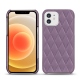 Funda de piel Apple iPhone 12 mini - Lilas - Couture ( Nappa - Pantone 2645U ) 