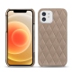 Lederschutzhülle Apple iPhone 12 mini - Taupe vintage - Couture