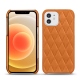 レザーケース Apple iPhone 12 mini - Mandarine vintage - Couture