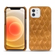 Custodia in pelle Apple iPhone 12 mini - Or Maïa - Couture
