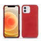 Coque cuir Apple iPhone 12 mini - Rouge troupelenc