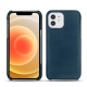 Apple iPhone 12 mini leather cover - Blu mediterran