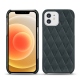 Funda de piel Apple iPhone 12 mini - Blu marino - Couture