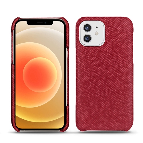 Ledertaschen für Apple iPhone 12 miniRouge passion ( Pantone #a6192e ) 
